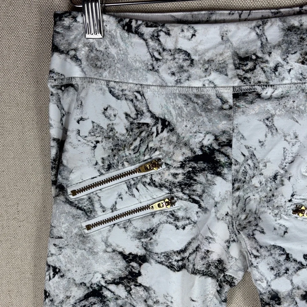 Varley > Marble Leggings with Zip Pockets White/Black Extra Small - Picture 4 of 8